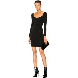 Alexander Wang Black Long Sleeve Bodycon Mini Dress